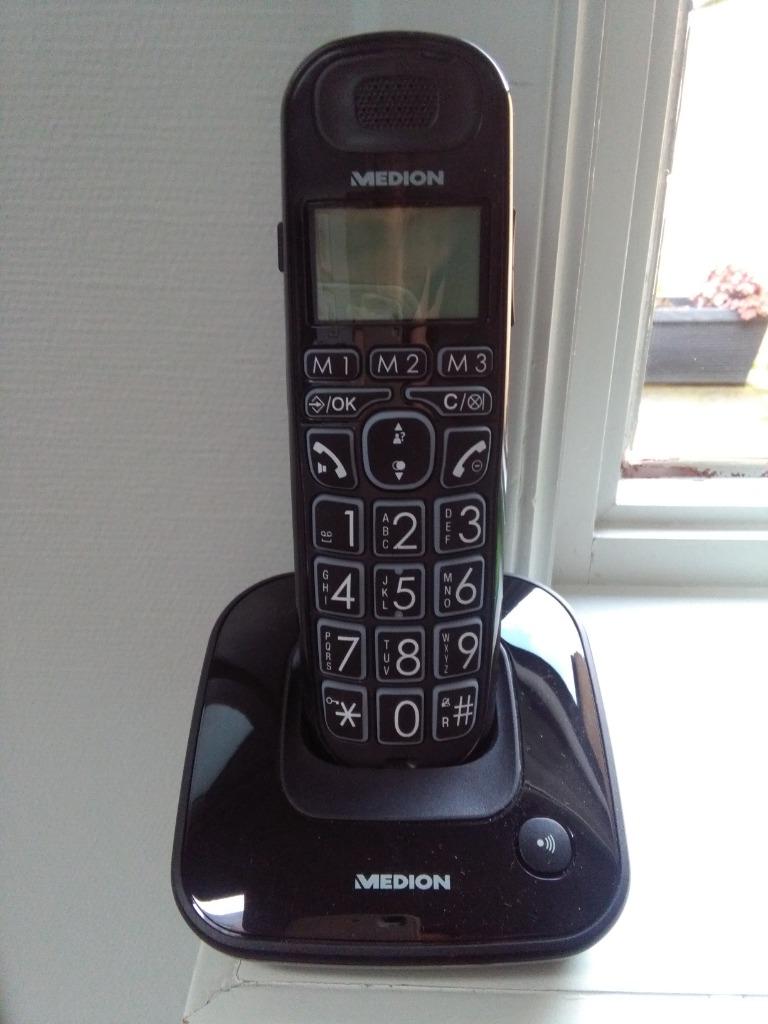 Telefoon Medion met grote toetsen - Nieuw  - voor vaste lijn, Telecommunicatie, Vaste telefoons | Handsets en Draadloos, Ophalen of Verzenden