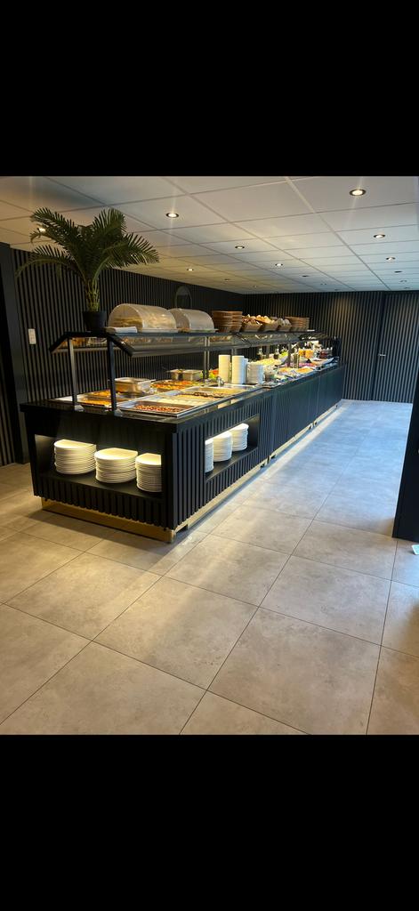 3x Professionele Open Buffet Ontbijt Toonbanken – Topstaat, Zakelijke goederen, Ophalen, Verlichting