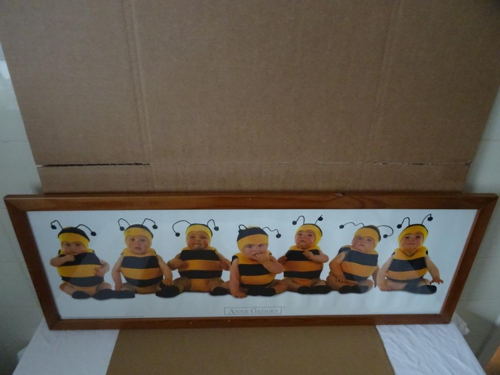 Anne Geddes poster baby's 90x30cm poster Anne Geddes 1997, Verzamelen, Gebruikt, Met lijst, Rechthoekig Liggend, Ophalen of Verzenden