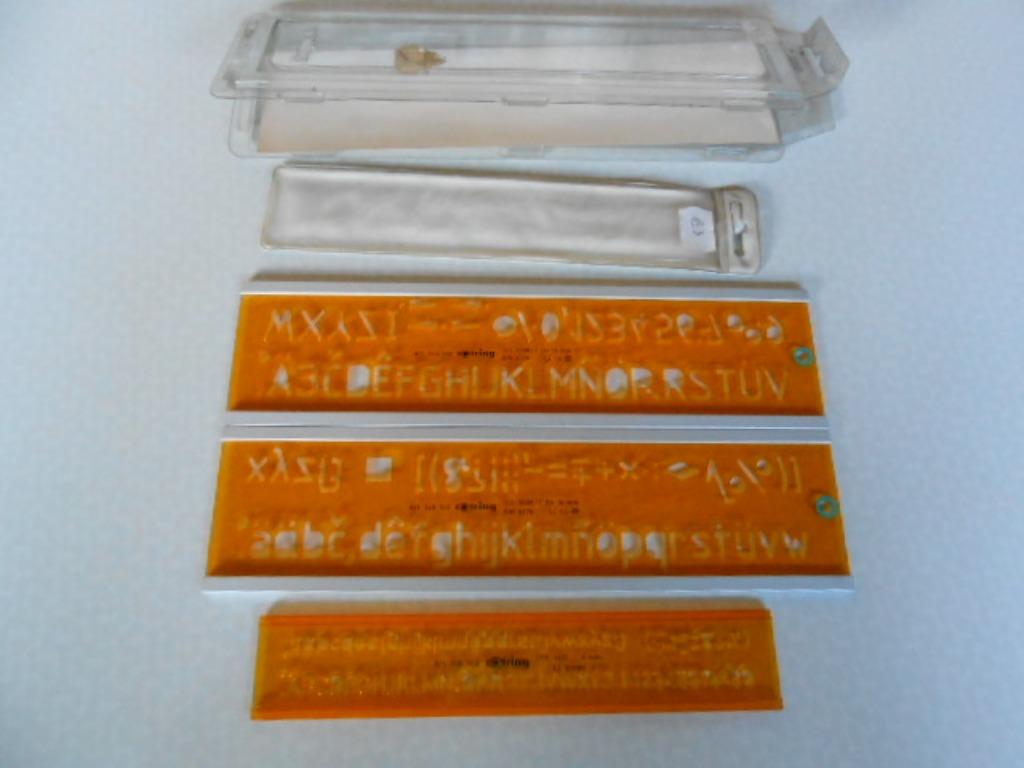 beletteringssjabloon Rotring lettertypestencel, Ophalen of Verzenden, Zo goed als nieuw