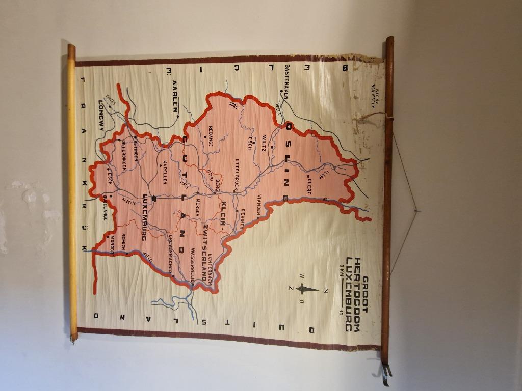 Schoolplaten/wandkaarten vintage, Enlèvement, Géographie