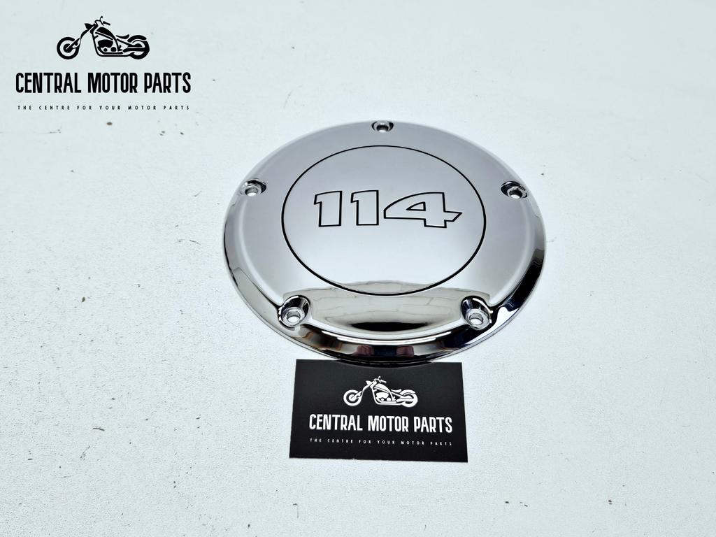 Chromen 114ci Derby Cover Twin Cam 2000-2017, Motoren, Ophalen of Verzenden, Gebruikt