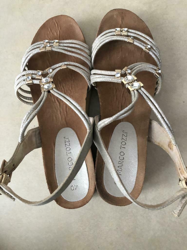 Sandalen Marco Tozzi maat 40, Overige kleuren, Marco Tozzi, Gedragen, Sandalen of Muiltjes
