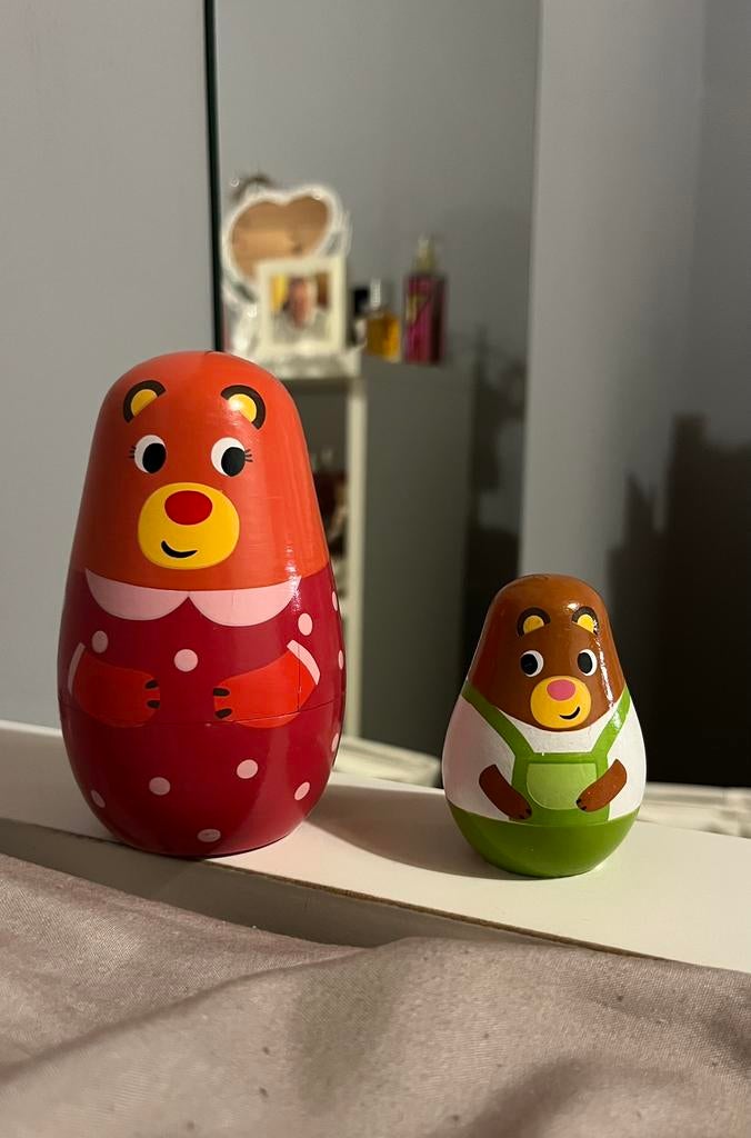 Ensemble deux pièces en forme d'ours matriochka, Enlèvement ou Envoi, Utilisé