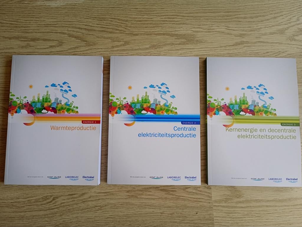 Set van 3 energie-invulboeken – Warmte, Elektriciteit, Kerne, Boeken, Schoolboeken, Ophalen of Verzenden, Nieuw