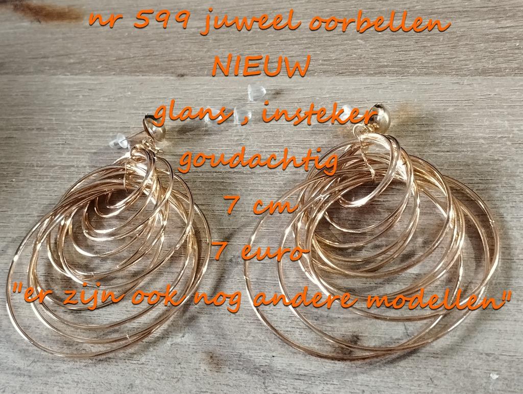 599. Juweel : oorbellen , NIEUW ,  verzending inbegrepen, Overige materialen, Verzenden, Nieuw, Knopjes of Stekers