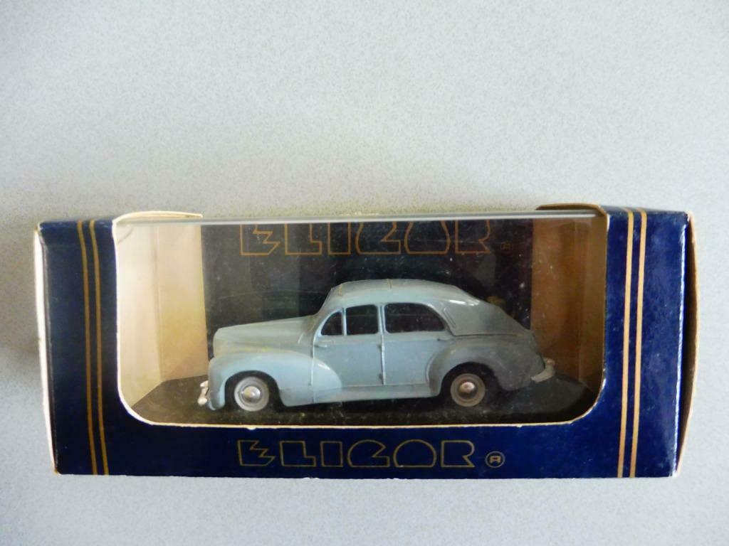 1:43 oude Eligor 1131 Peugeot 203 berline 1954 grijs, Enlèvement ou Envoi, Utilisé, Voitures