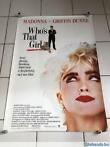 Madonna "Who's That Girl" film poster (ITA - 1987), Verzamelen, Rechthoekig Staand, Deurposter of groter, Ophalen of Verzenden