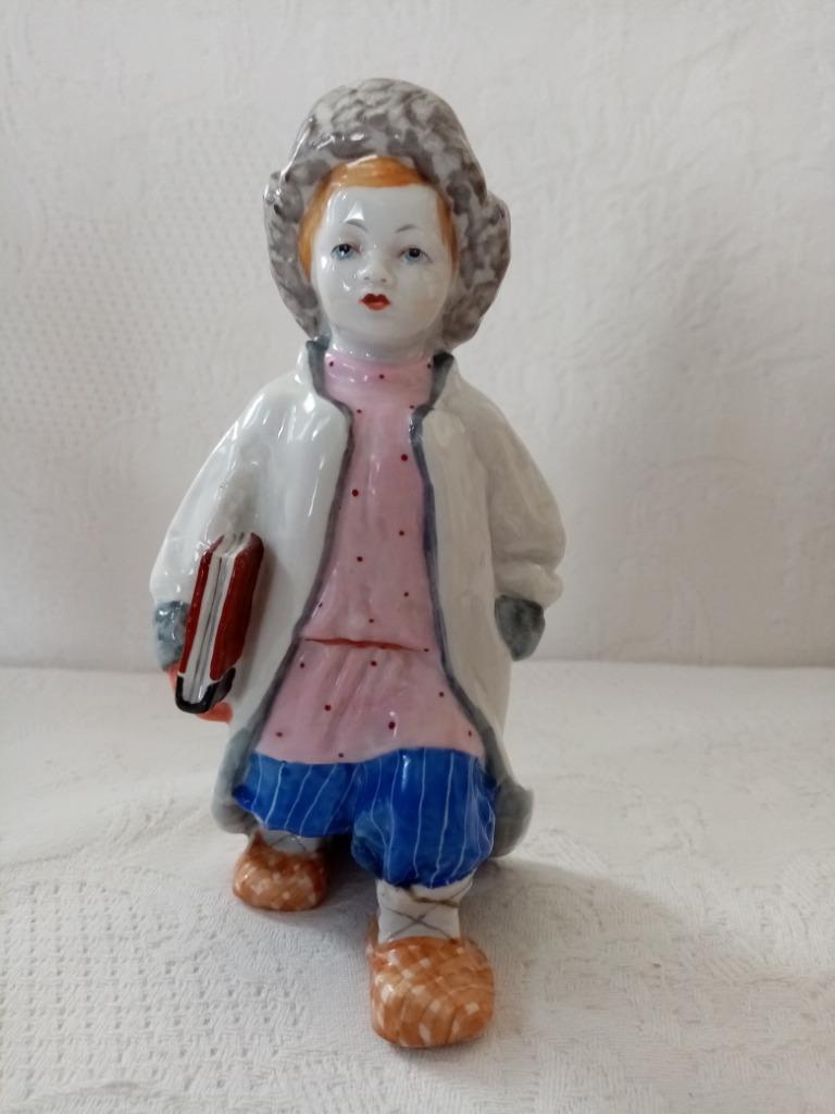 Figurine Russe Filipok/LFZ Lomonosov en porcelaine 60s 15cm, Enlèvement ou Envoi