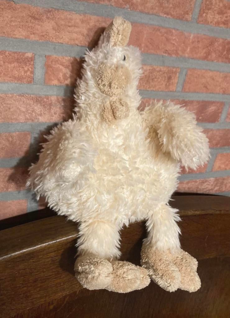 Fluffy knuffel kip met bolletjes in., Ophalen of Verzenden, Zo goed als nieuw, Overige typen