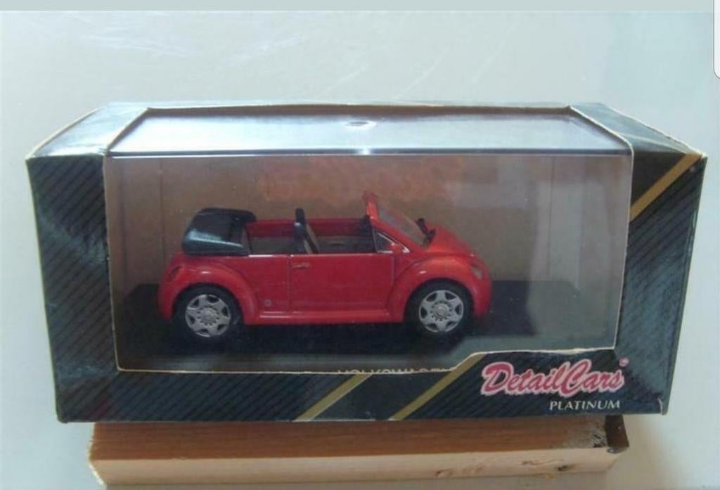 vw new beetle cabrio 1/43 detailcars, Enlèvement ou Envoi, Neuf