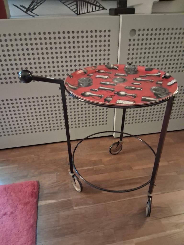 Jaren 50 design trolley, Huis en Inrichting, Tafels | Bijzettafels, Ophalen of Verzenden
