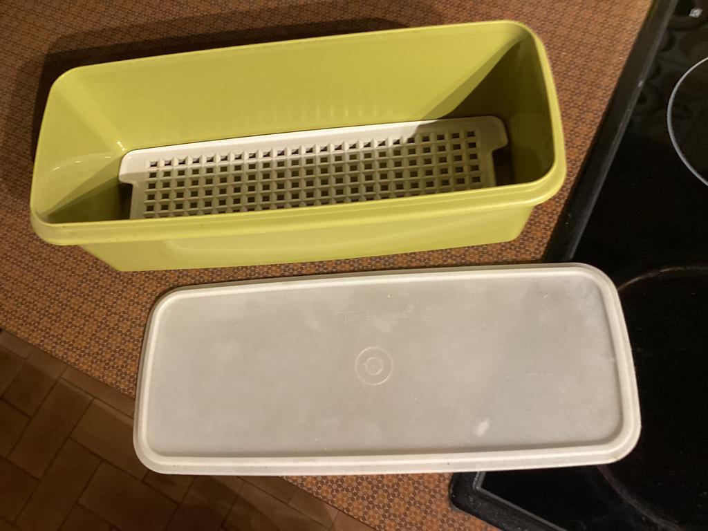 Tupperware groenten, Huis en Inrichting, Keuken | Tupperware, Ophalen, Gebruikt, Groen