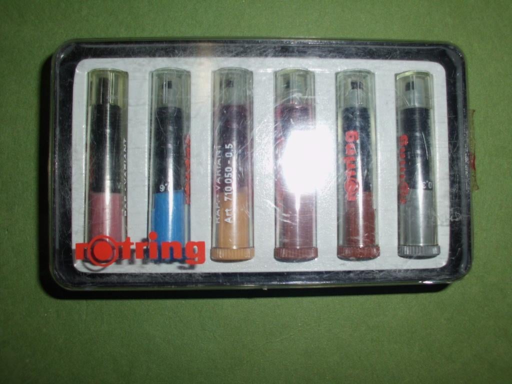 Boîte de stylos Rotring - 6 pièces, Enlèvement, Neuf