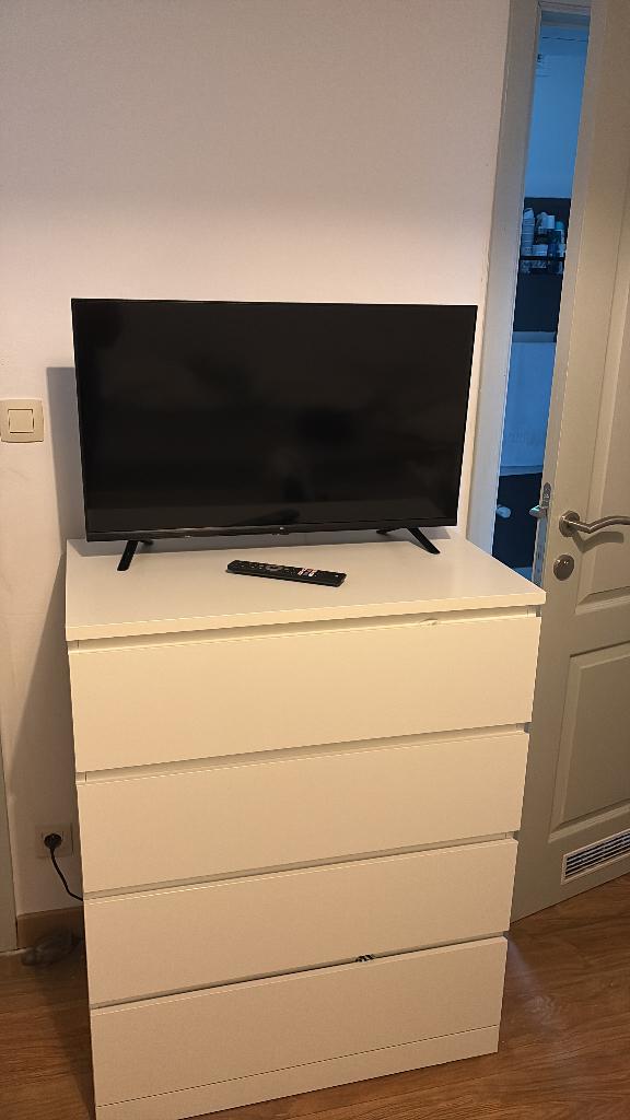 Tv OK Google, Audio, Tv en Foto, Televisies, QLED, 80 tot 100 cm, Zo goed als nieuw, Smart TV