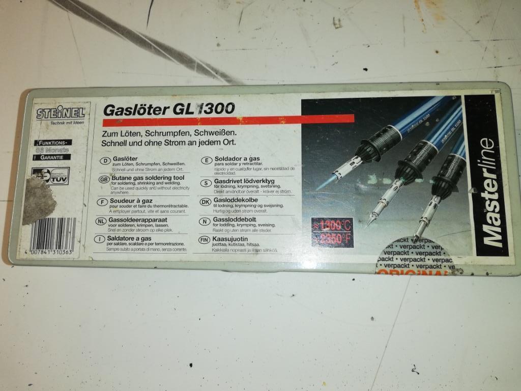 Gas soldeer toestel, Ophalen