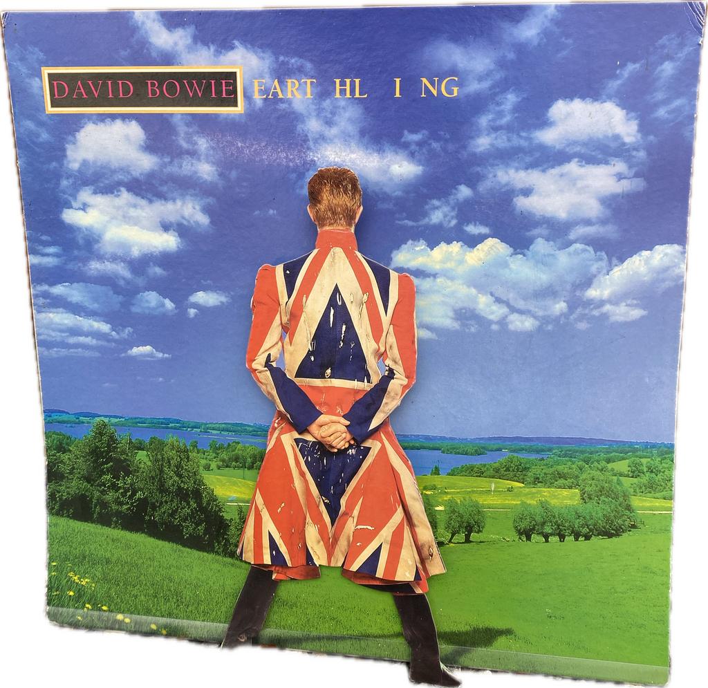 Petit présentoir Bowie Earthling 50 cm x 50 cm, Enlèvement ou Envoi, Comme neuf