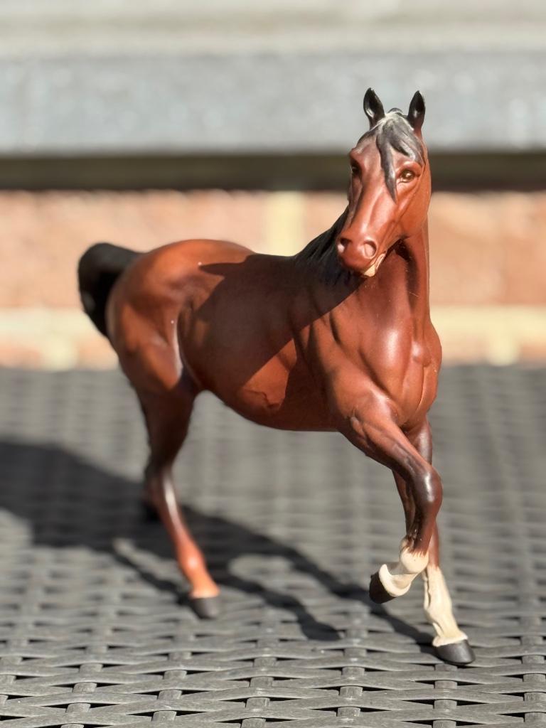 Cheval porcelaine Beswick England brun mat, Antiquités & Art, Enlèvement ou Envoi