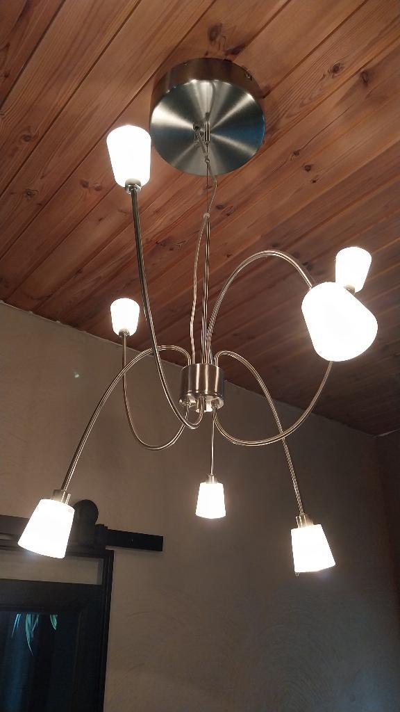 Hanglamp en wandlamp, Ophalen, Zo goed als nieuw, Glas