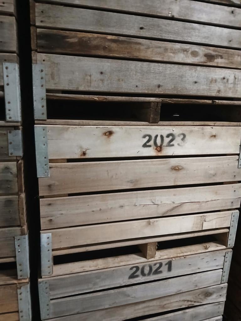 Houten palletboxen, Ophalen