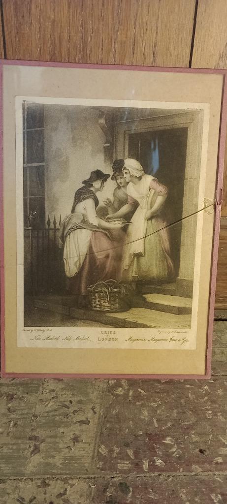 Gravure F. Wheatley R.A, "cries of london", 19x27 , n175, Enlèvement ou Envoi