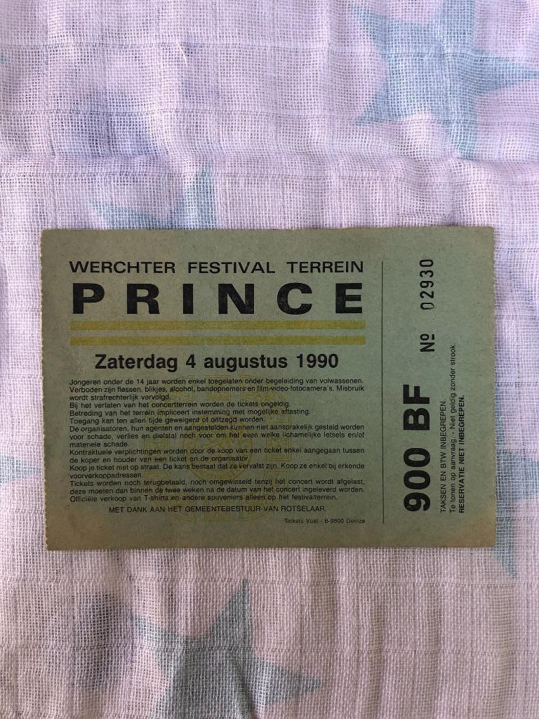 billets de concert vintage Kiss Metallica Rammstein Prince B, Enlèvement ou Envoi