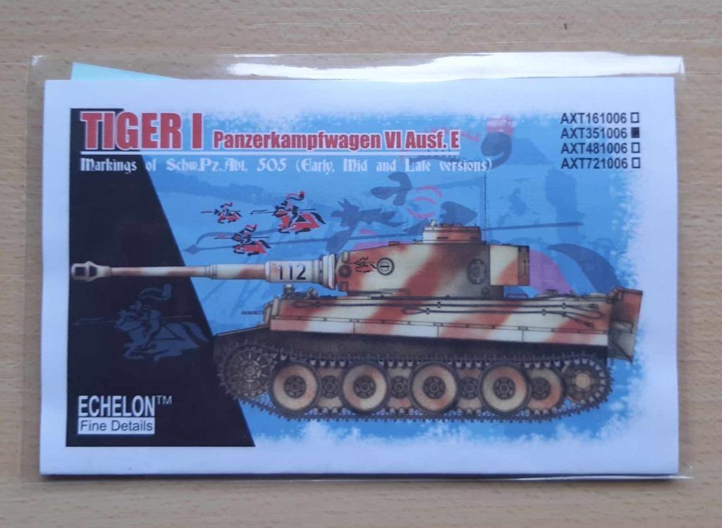 Décals Tigre I Pz Abt 505 1/35, Neuf, Autres marques, Tank, Enlèvement ou Envoi