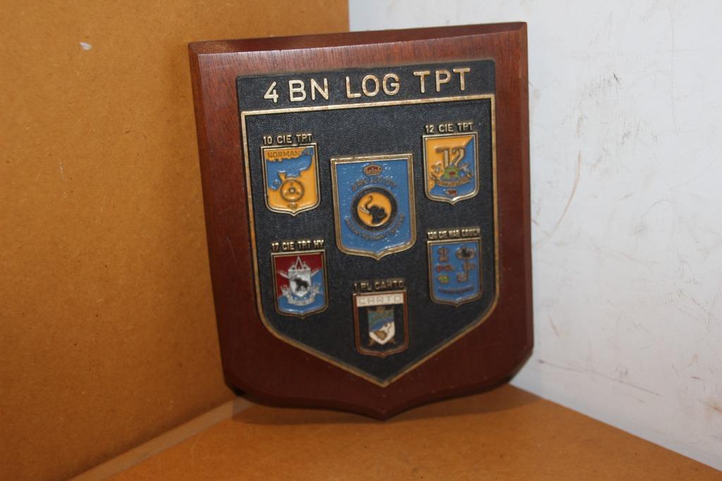 ABL Crest van de „4Bn Log Tpt”, Verzamelen, Verzenden, Landmacht, Embleem of Badge