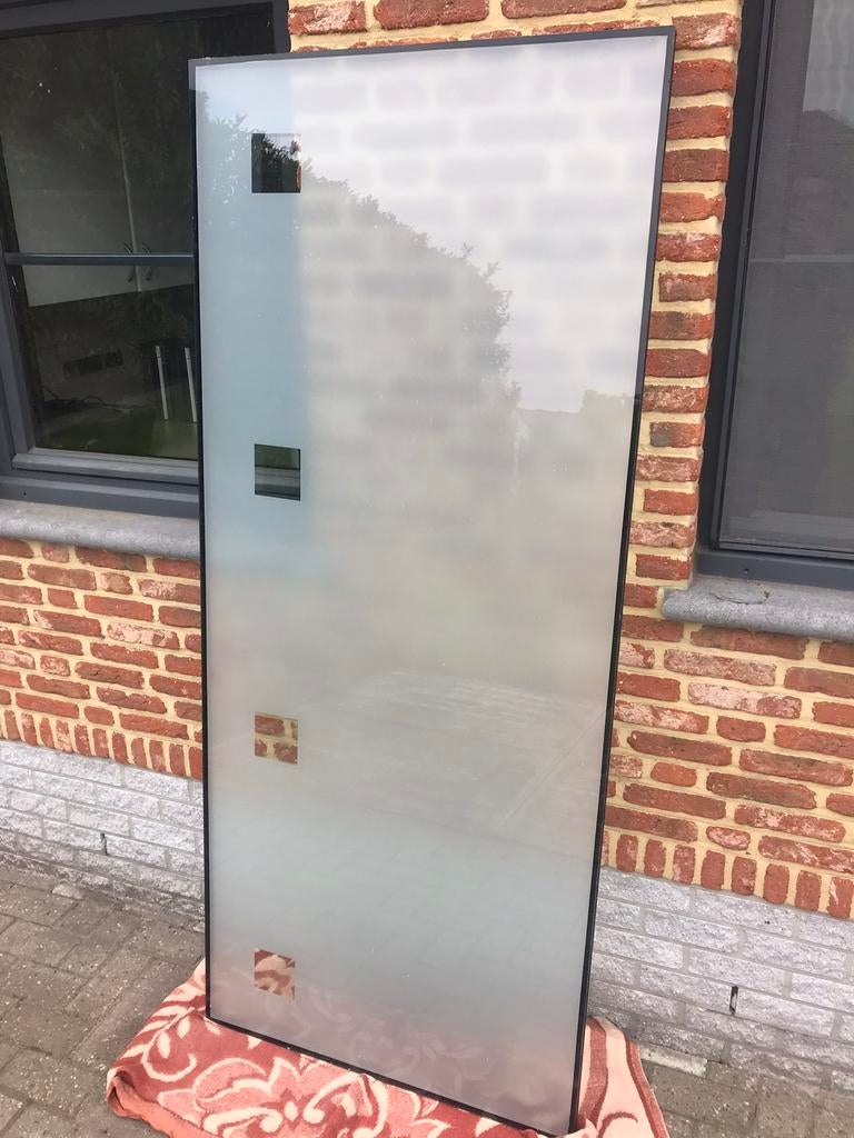 Melk Glas raam, Ophalen, 80 tot 120 cm, 160 cm of meer, Zo goed als nieuw