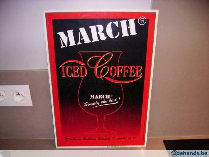 kunstoffen reclame march iced coffee koffie, Gebruikt