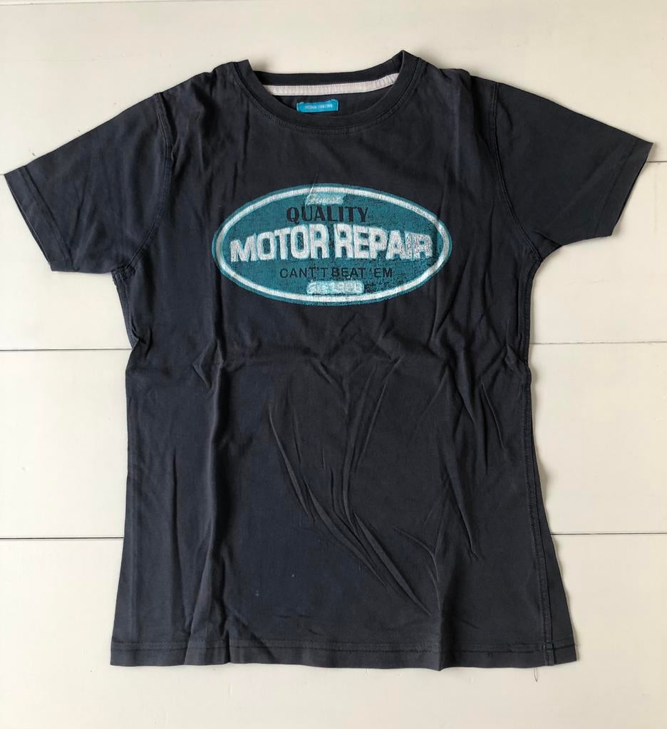 donkerblauw t-shirt Hema 134 140 Motor Repair, Gebruikt, Ophalen of Verzenden, Shirt of Longsleeve, Hema