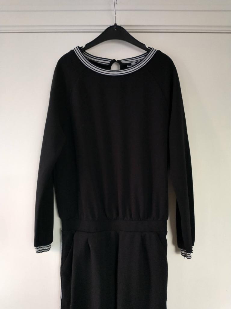 Zwarte jumpsuit zilver afwerking - JBC - maat 152, Enfants & Bébés, Vêtements enfant | Taille 152, Enlèvement ou Envoi, Autres types