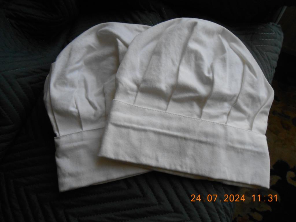 2 bonnets de boulanger blancs, Enlèvement ou Envoi, Neuf