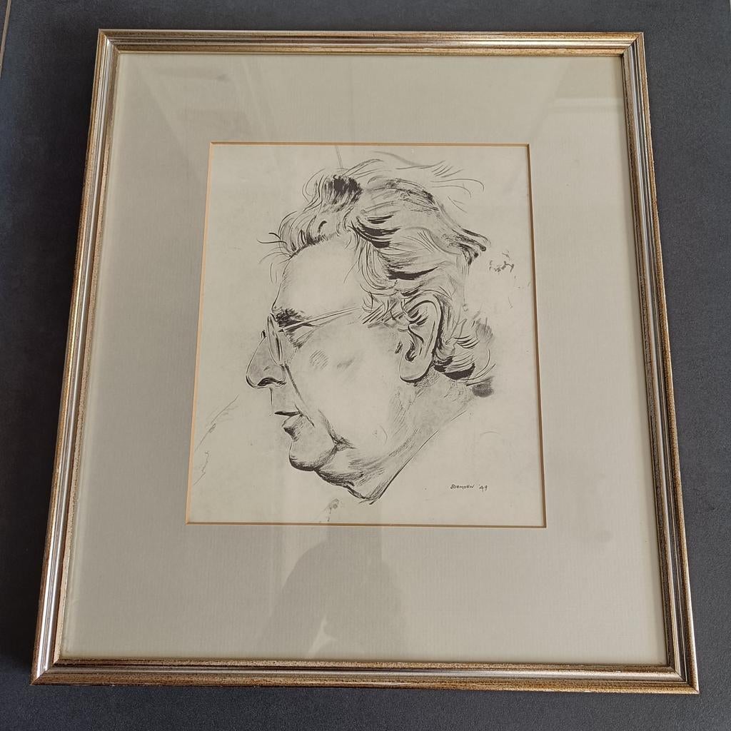 Portret door Demoen 1949, Antiquités & Art, Enlèvement ou Envoi