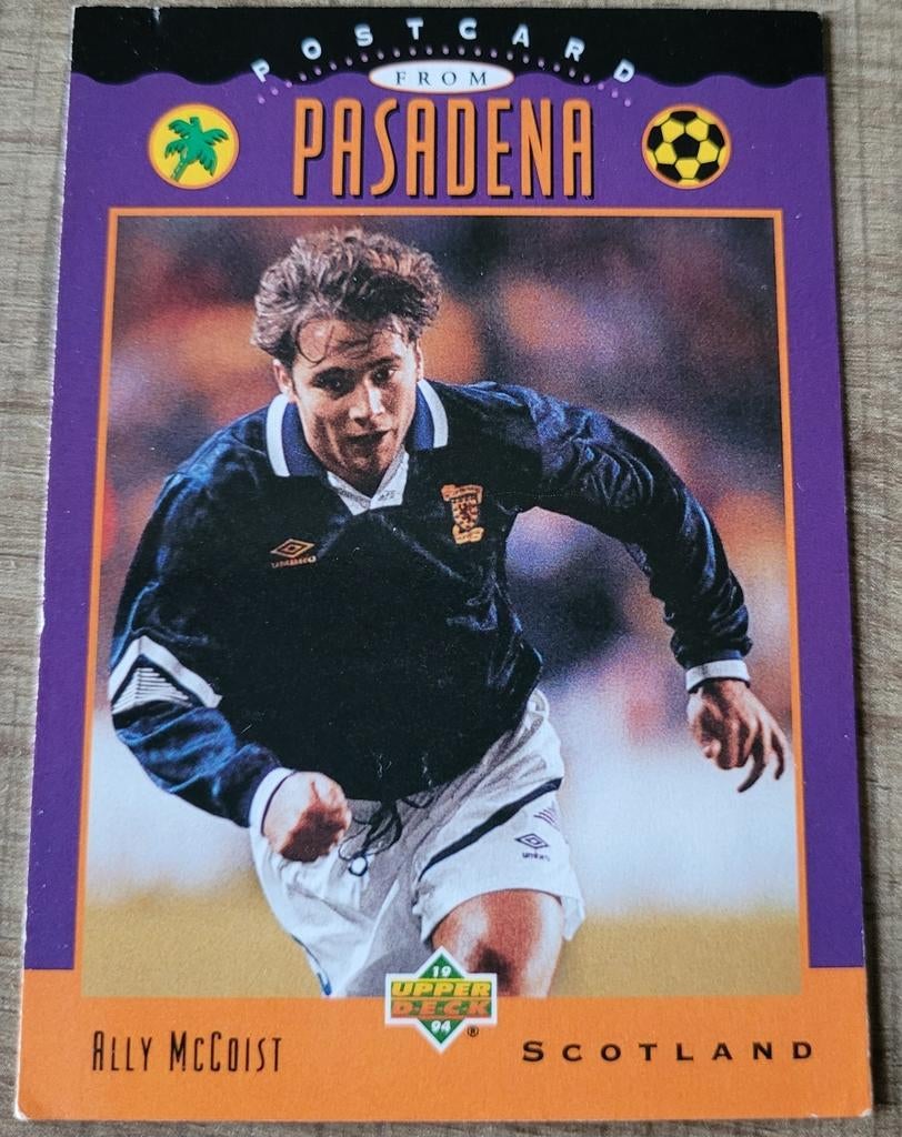 Voetbalkaart: Ally McCoist (Scotland 1994), Verzamelen, Ophalen of Verzenden, Zo goed als nieuw, Poster, Plaatje of Sticker