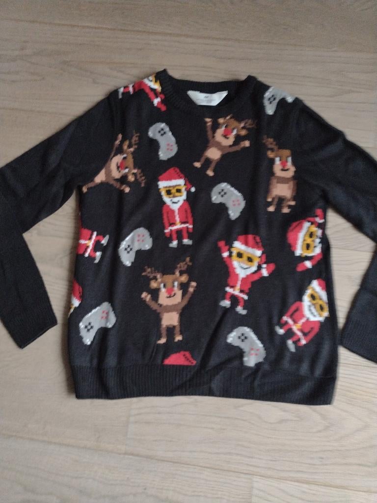 Joli pull de Noël chaud - Tailles 146 - 152, Garçon ou Fille, Pull ou Veste, H&M, Comme neuf