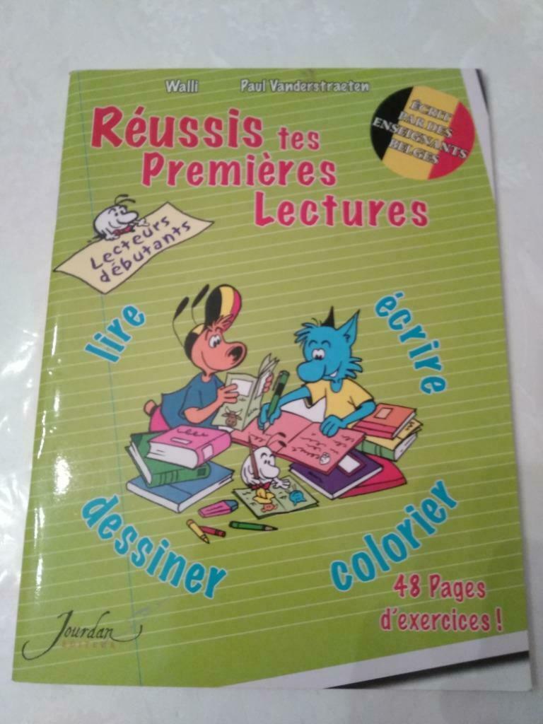 Réussis tes premières lectures lire écrire dessiner colorier, Livres, Enlèvement ou Envoi, Comme neuf, Garçon ou Fille, 4 ans