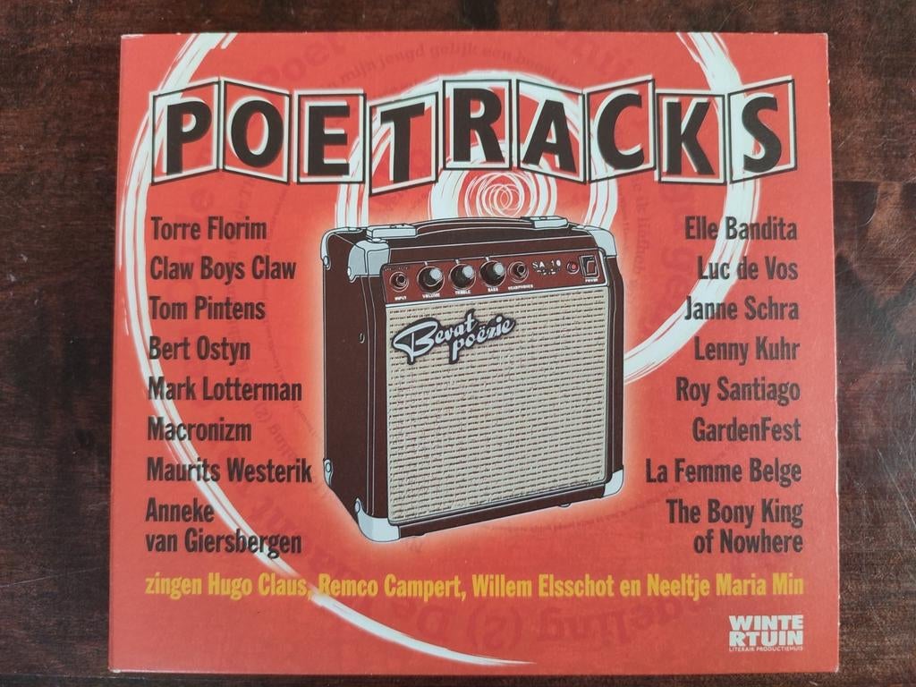 CD : POETRACKS (Luc de Vos, Bert Ostyn, Tom Pintens, ,....), Cd's en Dvd's, Ophalen of Verzenden, Zo goed als nieuw