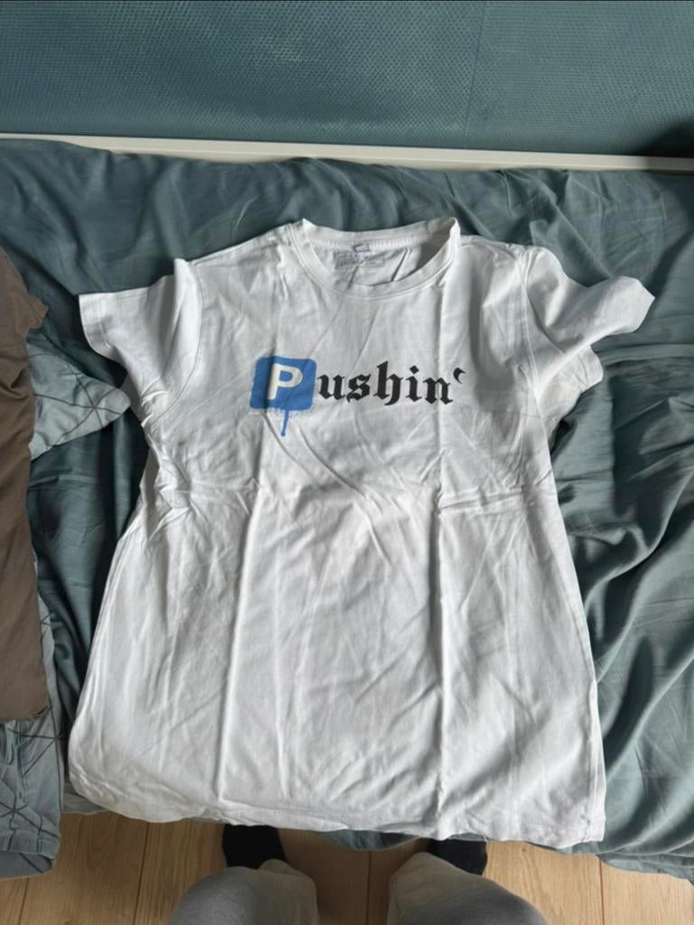 Slim fit t shirt, Ophalen, Gedragen, Maat 52/54 (L), Wit
