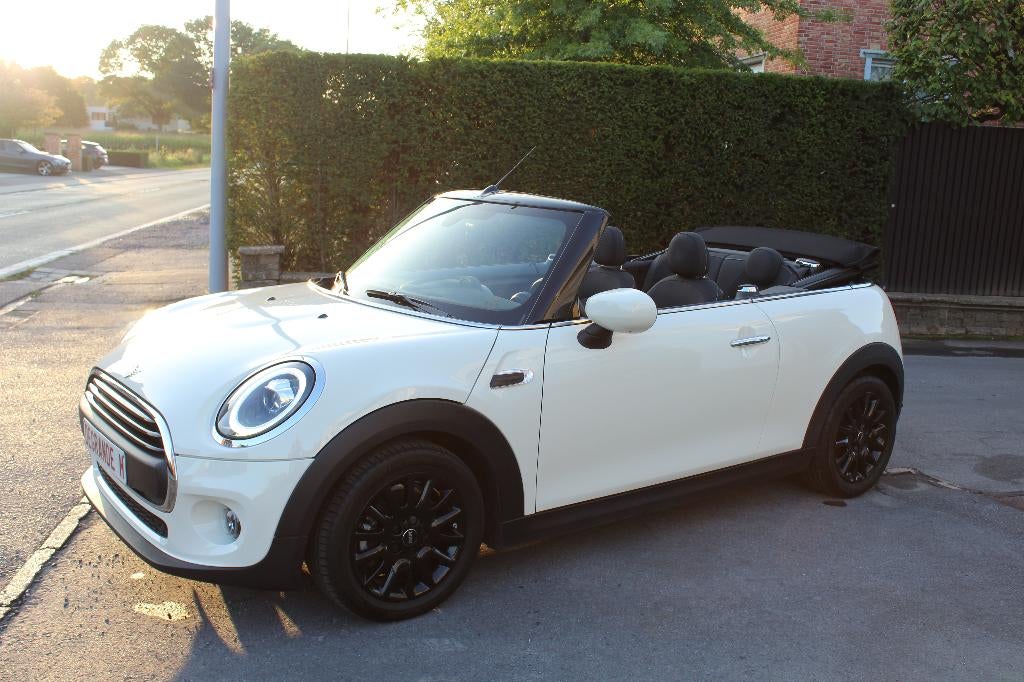 mini one cabrio topstaat met garantie, Auto's, Mini, Voorwielaandrijving, Stof, Cabriolet, Beige