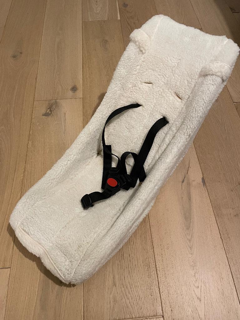 Babyzitje bakfiets Melia schaap, Fietsen en Brommers, Voorzitje, Zo goed als nieuw, Ophalen, 0 t/m 10 kg