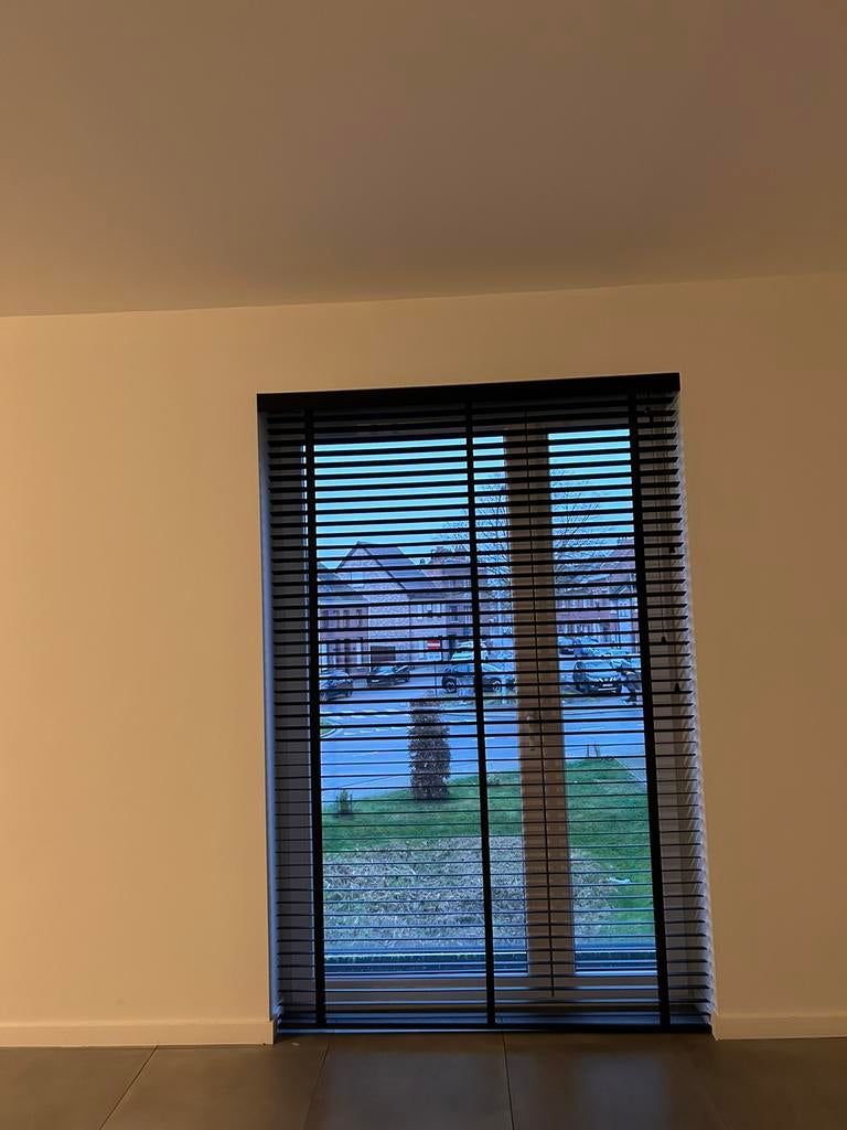 Houten jaloezieën, maat in cm (bxh): 150 x 230, Ophalen, Zo goed als nieuw