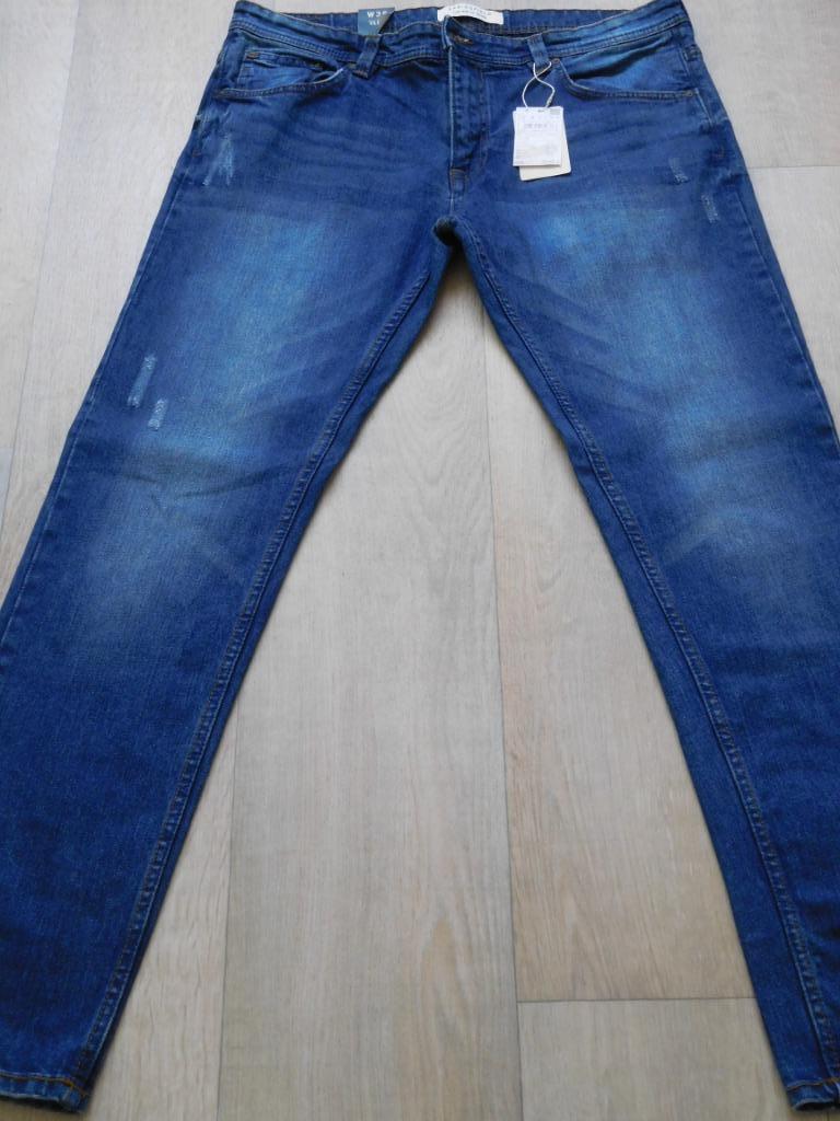heren broeken jeans, Ophalen of Verzenden, Nieuw, Blauw