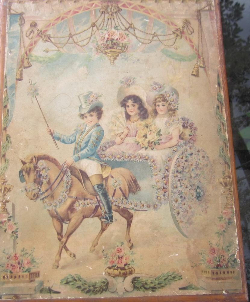 Puzzle ancien en bois, époque victorienne, vers 1880, Envoi