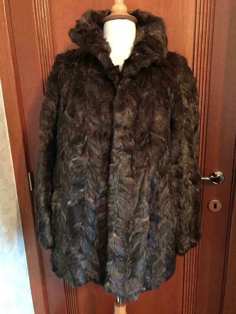 Pelsen Jas, Enlèvement ou Envoi, Taille 38/40 (M), Brun