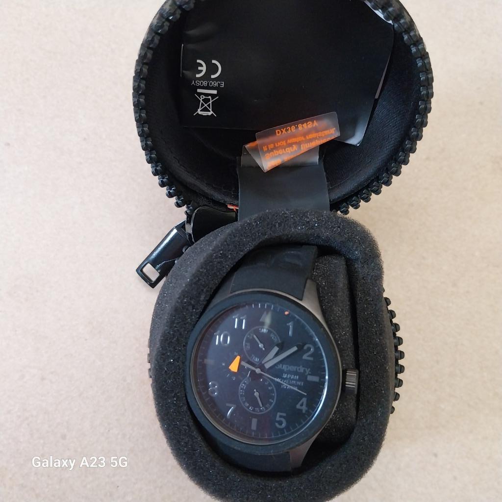 Superdry Scuba Multi-horloge SYG110B_NIEUW en ORIGINEEL VERP, Staal, Polshorloge, Overige materialen, Nieuw