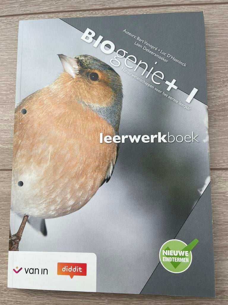 Biogenie + 1 - leerwerkboek. Perfecte staat, Ophalen, Zo goed als nieuw