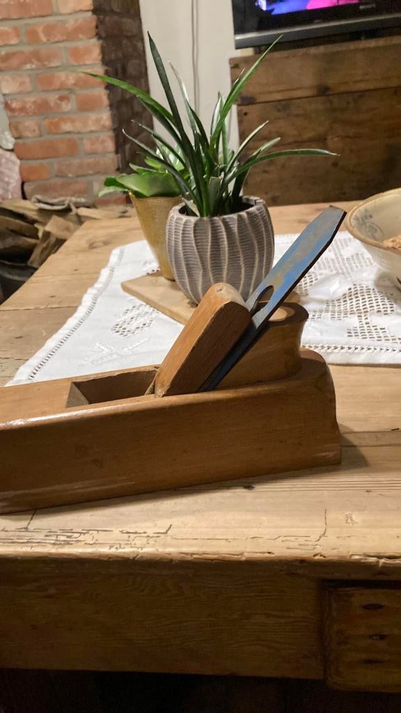 Vintage houten blokschaaf, Antiek en Kunst, Ophalen of Verzenden