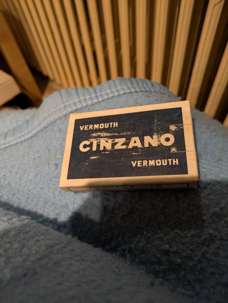 Cinzano, Enlèvement ou Envoi, Utilisé, Carte(s) à jouer