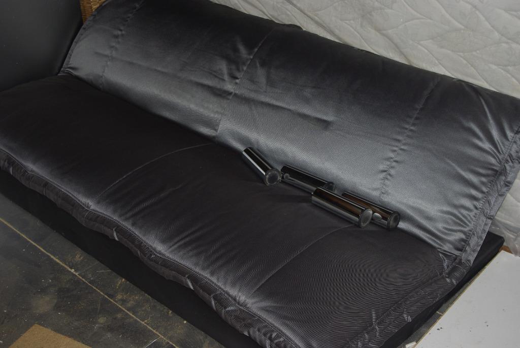 slaapbank, Huis en Inrichting, Ophalen, Zo goed als nieuw, Eenpersoons, Zwart